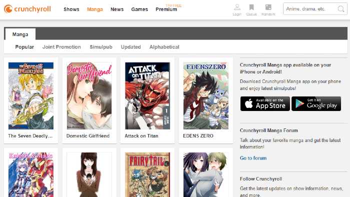 Free Manga Sites