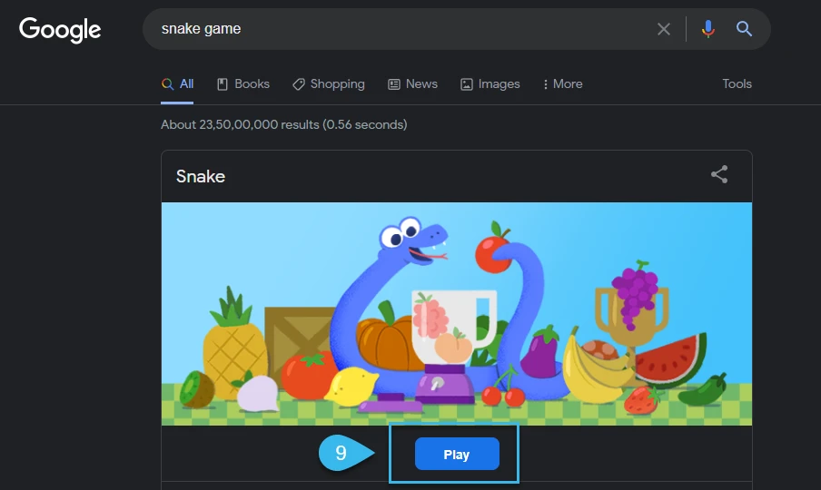 play snake game