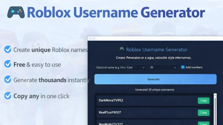 roblox username generator